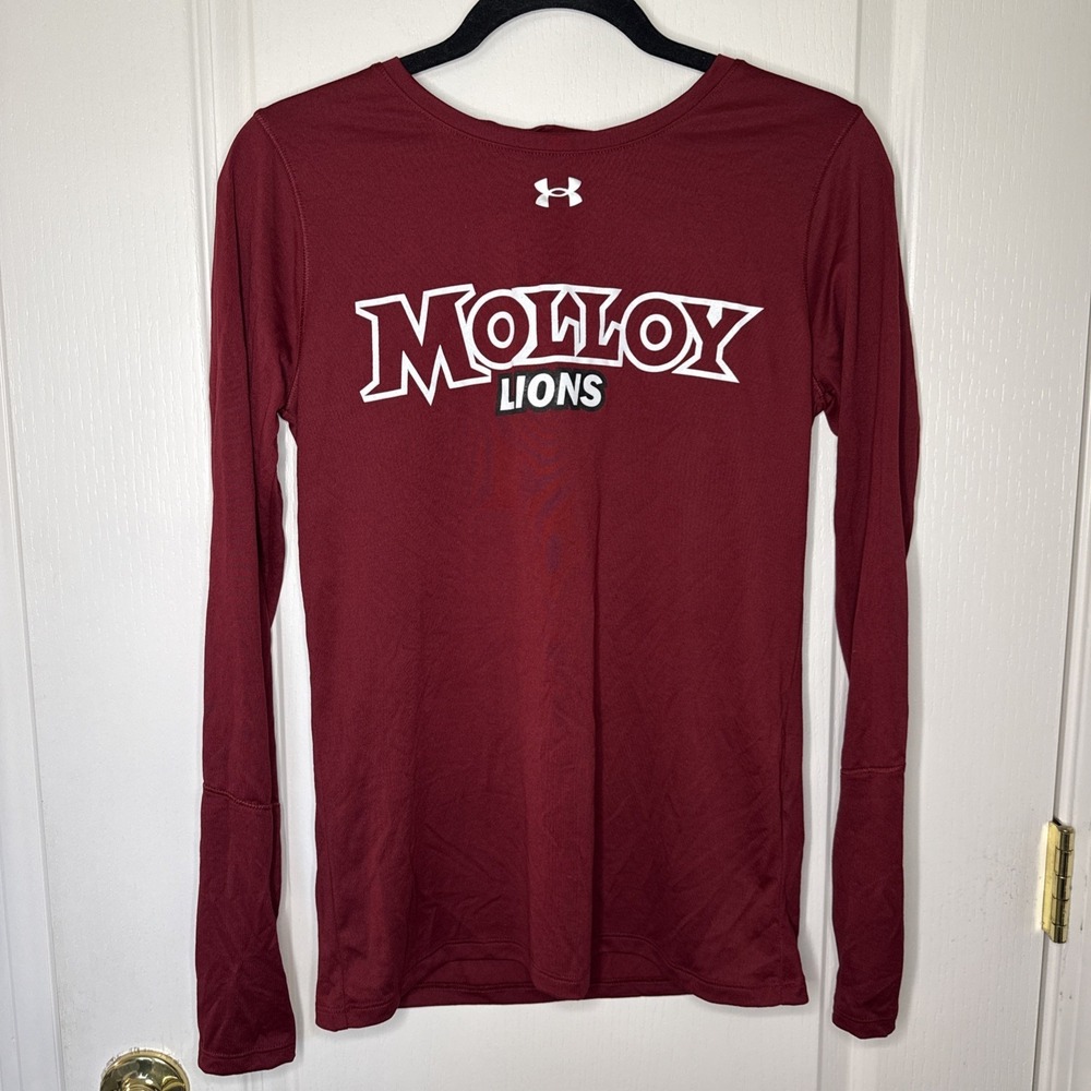 NWT Under Armour HeatGear Molloy Lions Long Sleeve Shirt Small Loose Maroon